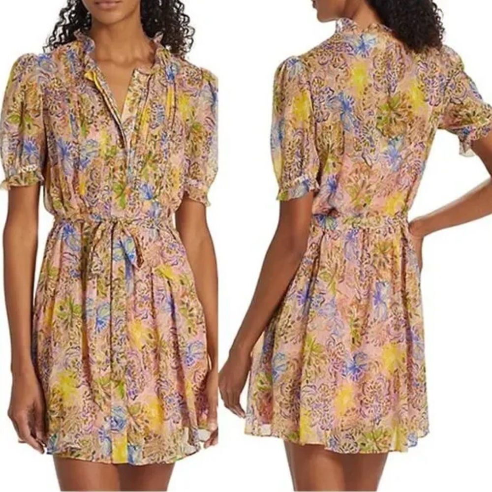 SALONI Multicolor Floral Mini Dress